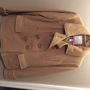 Camel colored wool coat